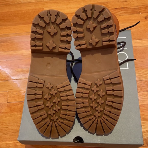 Ann Taylor Loft Leopard Hiker Boots - Picture 5 of 9